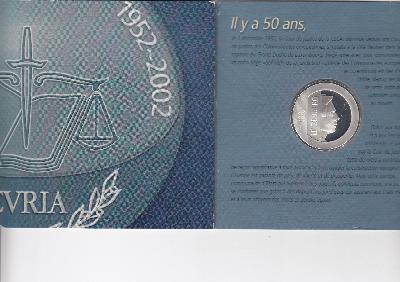 Beschrijving: 25 Euro 50 YEAR EUROPEAN COURT ORIGIN.PACKACE